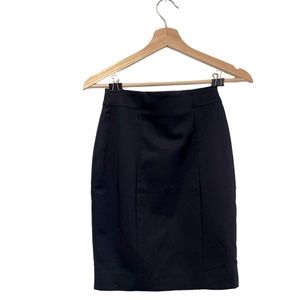 H&M Navy Blue High Waisted Pencil Skirt Size 2